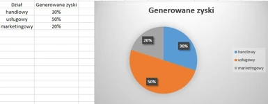 Obrazek przedstawiający Wykres kołowy w Excelu