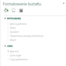 Obrazek przedstawiający opcje odpowiedzialną za zmianę wyglądu wykresu Excel